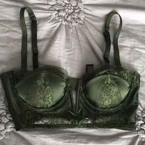 Dark Olive Green Victoria’s Secret Bra 32C